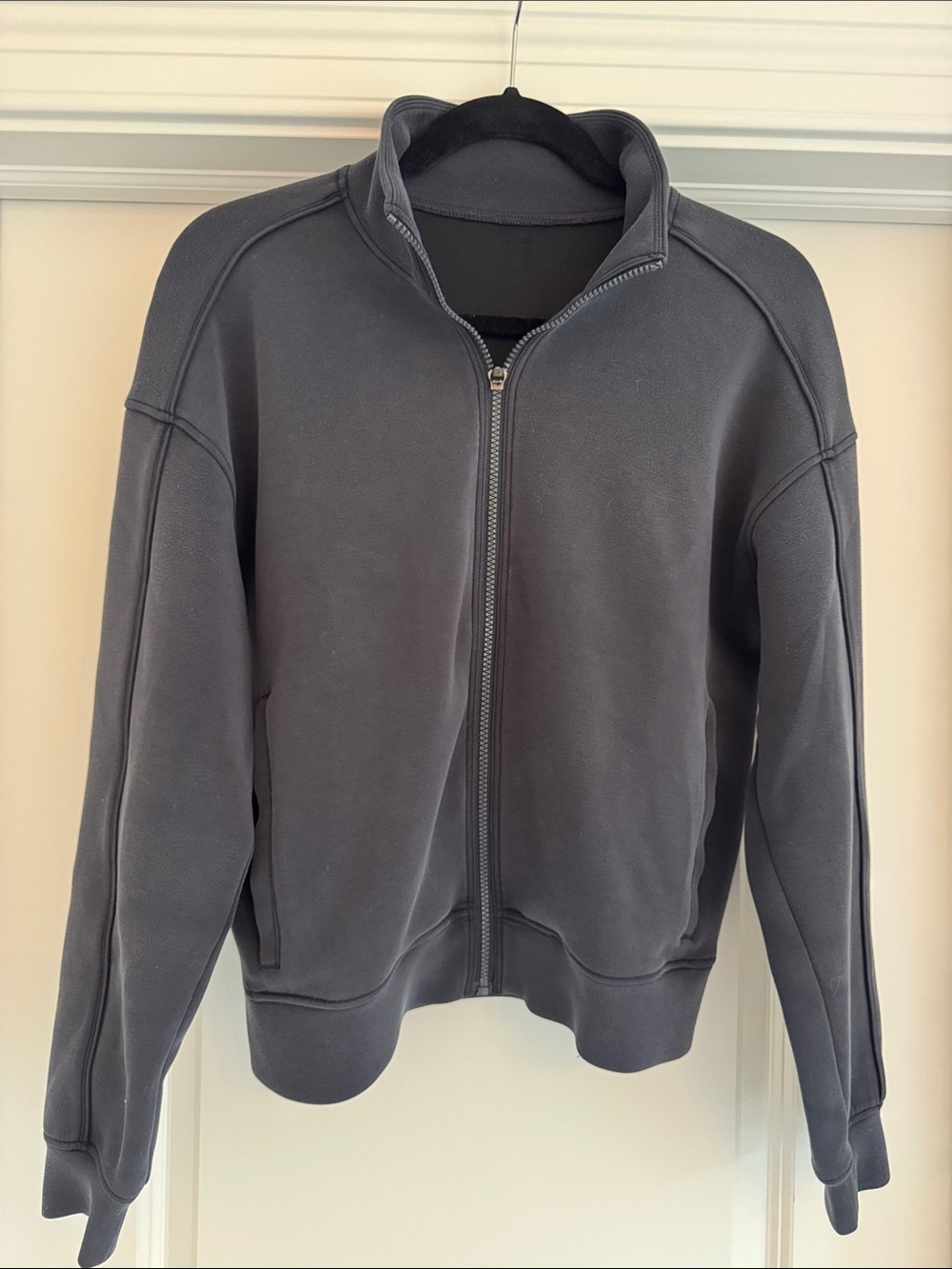 Zella Charcoal Full-Zip Sweatshirt Jacket